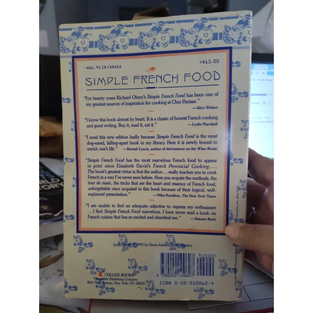 Simple French Food by Richard Olney (1992, Trade Paperback)